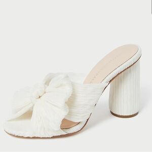 Loeffler Randall - Penny Pearl Pleated Bow Heel, size 8.5